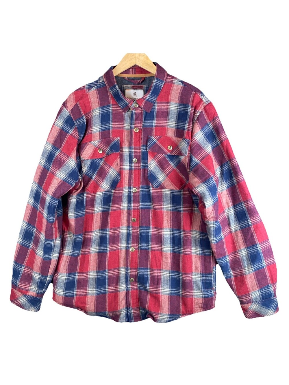 Legendary Whitetails MEN'S JACKET LG HUNTING FLANNEL SHIRT ARCHER THERMAL LINED